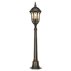 Elstead Lighting Borne d'extérieur à 3 ampoules Noyer IP44, E14