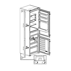 Avis Réfrigérateur combiné intégrable à glissière 289l - BCHA306E4SN - BEKO