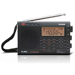 Universal Radio PLL SSB VHF Récepteur radio à bande d'air FM/MW/SW/LW Radio multibande double conversion 3001 |(Le noir)