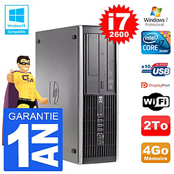 PC HP 6200 SFF Intel i7-2600 RAM 4Go Disque 2To Graveur DVD Wifi W7 · Occasion 