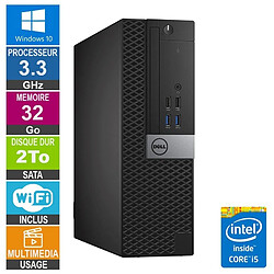 Dell Optiplex 5040 SFF i5-6400 3.30GHz 32Go/2To Wifi W10