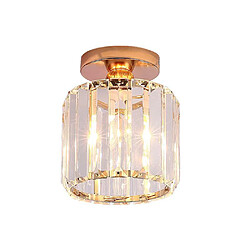 Universal Lampe petite lumière de plafond en cristal panneau d'ombrage lustre moderne LED pendentif pince 