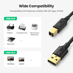 UGREEN US135 Cable USB 2.0 Tipo-A / Tipo-B 1,5m Negro