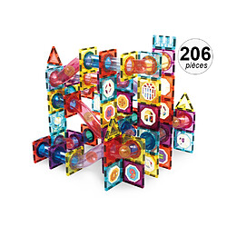 TechKidz Jeu de construction magnétique interactif 206pcs - Modèle Marble Roller II Multicolore