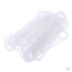 150pcs Cintre en Silicone Transparent Anti-dérapant Poignées Bandes de Cintre de Vêtements Poignées de suspension en caoutchouc