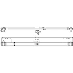 ABUS 490934 Barre de sécurité pour porte PR2700 Marron