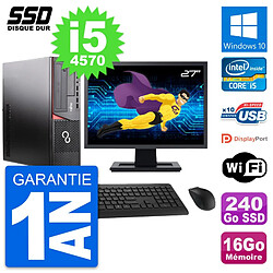 PC Fujitsu E920 DT Ecran 27" Intel i5-4570 RAM 16Go SSD 240Go Windows 10 Wifi · Occasion 