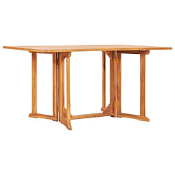 vidaXL Table pliable de jardin papillon 150x90x75 cm Bois teck solide