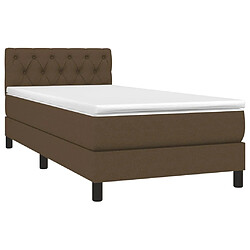 Avis Sommier à lattes,Cadre à lattes de lit et matelas et LED pour Adulte Marron foncé 80x200cm -MN93789