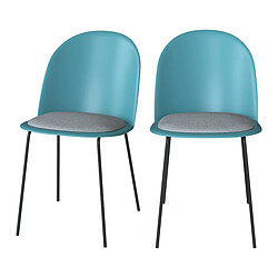 Rendez Vous Deco Chaise Lulu bleue (lot de 2) 