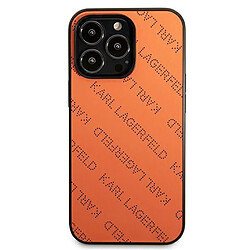 Avis Karl Lagerfeld Perforated Allover - Coque pour iPhone 13 Pro Max (Orange)