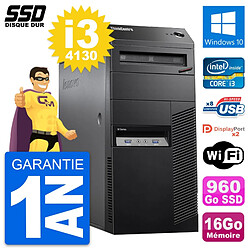 PC Tour Lenovo ThinkCentre M83 Intel i3-4130 RAM 16Go SSD 960Go Windows 10 Wifi · Occasion 