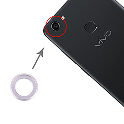 Wewoo Pièce détachée Cache-objectif de 10 PCS pour Vivo Y73 Argent