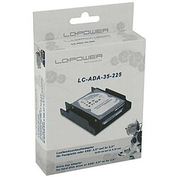 LC-POWER Adaptateur 2x2.5'' vers 3.5'' pour disque SSD 