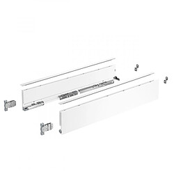 Hettich Kits profils côtés AvanTech YOU tiroir simple hauteur 101 mm Longueur 500 mm Blanc