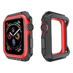 Wewoo Étui de protection bicolore antichoc Smart Watch pour Apple série 338 mm noirrouge 