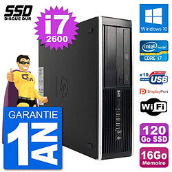 PC HP Compaq Pro 6300 SFF Intel i7-2600 RAM 16Go SSD 120Go Windows 10 Wifi · Occasion 