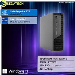 Sedatech Mini-PC Pro • Intel i9-14900 • 16 Go DDR5 • 1To SSD M.2 • DVD-RW • Windows 11