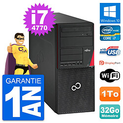 PC Tour Fujitsu Esprimo P720 Intel i7-4770 RAM 32Go Disque 1To Windows 10 Wifi - Occasion