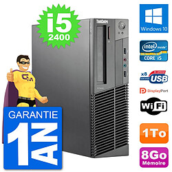 PC Lenovo M92p SFF Intel i5-2400 RAM 8Go Disque Dur 1To Windows 10 Wifi · Occasion 