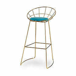 Gift Decor Tabouret Bleu Doré Fer 51 x 94 x 52 cm (2 Unités)