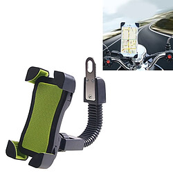 Wewoo Pour 3.5-6.5 pouces Téléphone Mobile vert Universel 360 Degrés Rotation Libre ABS Support de de Moto Mountain Bike de Navigation GPS / Titulaire 