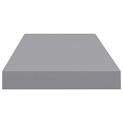 Acheter vidaXL Étagères murales flottantes 4 pcs Gris 60x23,5x3,8 cm MDF