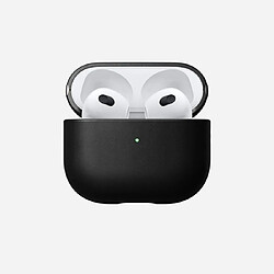 Nomad Coque pour Airpods 3 Modern Leather Robuste avec Point d'Attache Noir