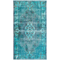 Vidal Tapis de laine 241x135 turquoise Ultra Vintage