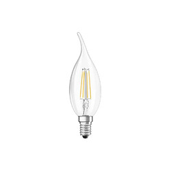 OSRAM Ampoule LED Flamme coup de vent E14 - 4 W - Claire filament