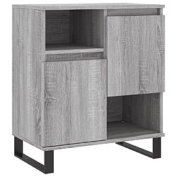 Maison Chic Buffet,Meuble de Rangement,commode pour salon,Cuisine Sonoma gris 60x35x70 cm Bois d'ingénierie -MN40358