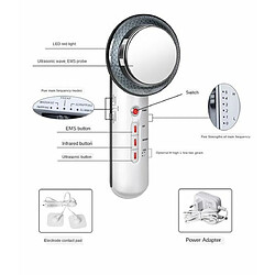 Avis Masseur à ultrasons pour le corps 3 en 1 minceur brûleur de graisse poids 2020Spécification: Spécification: Ingangsspanning AC: 100V-24V 50HZ / 60HZUitgangsspanning DC: 15V / 0.4A puissance: 12WFréquence de sortie: 50-60 HZGewicht: 0.45kgMatériel: 19*8*6c