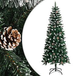 vidaXL Sapin de Noël artificiel avec support Vert 180 cm PVC 