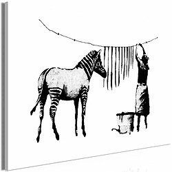 Paris Prix Tableau Imprimé Banksy - Washing Zebra Wide 60 x 90 cm