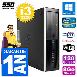 PC HP Compaq Pro 6300 SFF Intel i3-3220 RAM 8Go SSD 120Go Windows 10 Wifi - Occasion