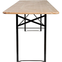 Acheter Jardindeco Ensemble table et 2 bancs de jardin Brasserie