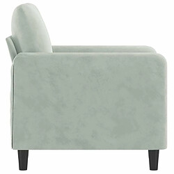 Acheter Maison Chic Fauteuil Relax pour salon | Fauteuil Gris clair 60 cm Velours -GKD11226