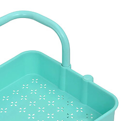 Acheter vidaXL Chariot de cuisine 3 niveaux Turquoise 42x35x85 cm Fer et ABS