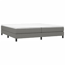 Avis Sommier à lattes,Cadre à lattes de lit pour Adulte Gris foncé 200x200 cm Tissu -MN86082