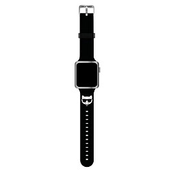 Karl Lagerfeld Silicone Choupette Head ? Pasek do Apple Watch 42/44/45 mm (rczarny)