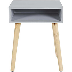 Avis The Home Deco Factory Table de chevet en bois niche colorée gris.