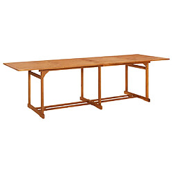 vidaXL Table à dîner de jardin 280x90x75 cm Bois d'acacia massif 