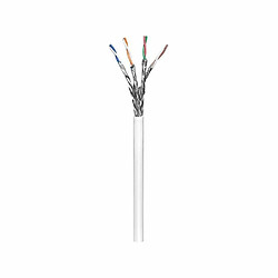 Wentronic CAT 6 S/FTP 100m 100m Cat6 S/FTP (S-STP) Blanc câble de réseau - Câbles de réseau (100 m, Cat6, S/FTP (S-STP), Blanc)