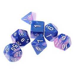 28pcs Jeux de Dés Polyédriques Dice Set en Acryliqu Coloré ( D4 + D6 + D8 + D10 + D12 + D20 ) pas cher