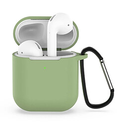 Wewoo Coque Ecouteurs sans fil en silicone anti-choc pour Apple AirPods 1/2 vert 