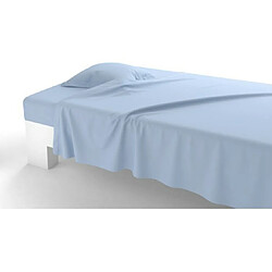 Drap Housse Uni Azur Percale Anne de Solène 160 x 200 (2 pers) Azur