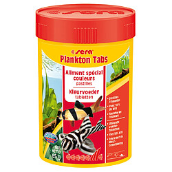 Aliments spécial Couleurs en Pastilles Plankton Tabs pour Poissons - Sera - 100ml 