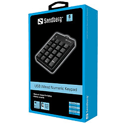 Sandberg USB Wired Numeric Keypad clavier numérique