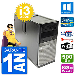 PC Tour Dell 7010 Intel Core i3-3220 RAM 8Go Disque Dur 500Go Windows 10 Wifi · Occasion 