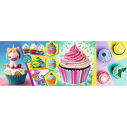 trefl- Puzzle Panorama modèle Cupcakes colorés 1000 pièces, 29045, Multicolore 